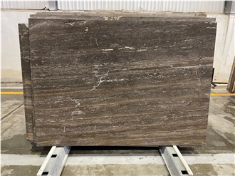 Dark Silver Travertine Slabs, Travertine Tiles