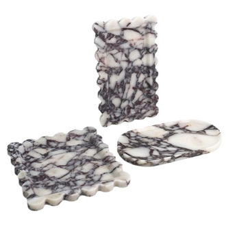 Calacatta Viola Purple Marble Tray Home Decor Products