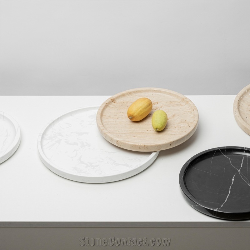 Custom Antique Travertine Display Tray Home Decor Products