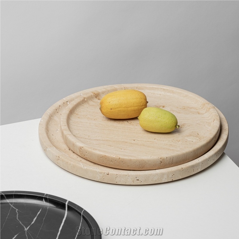 Custom Antique Travertine Display Tray Home Decor Products