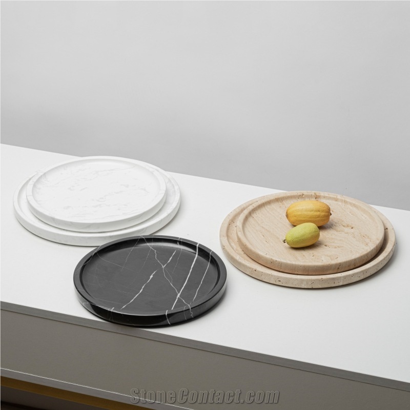 Custom Antique Travertine Display Tray Home Decor Products