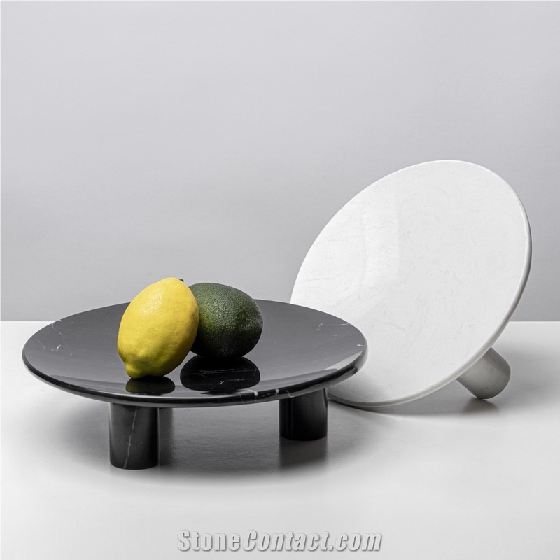 Custom Modern Natural Marble Plates Home Decor Products
