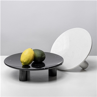 Custom Modern Natural Marble Plates Home Decor Products