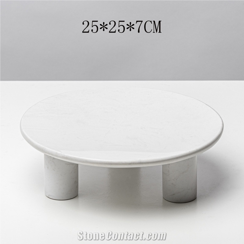 Custom Modern Natural Marble Plates Home Decor Products