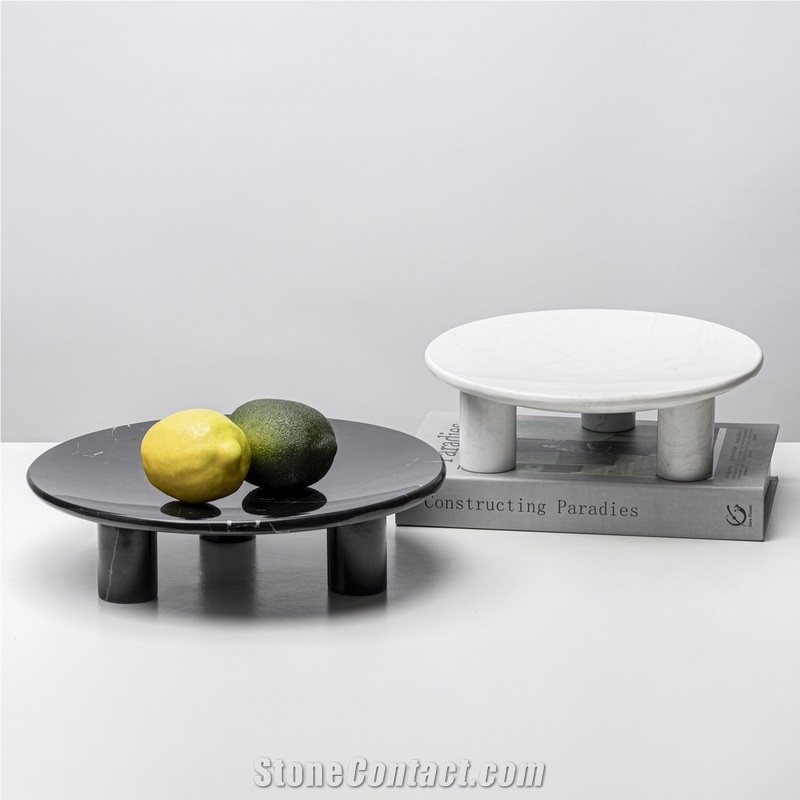 Custom Modern Natural Marble Plates Home Decor Products