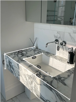 Customizable Calacatta Viola Bathroom Countertop