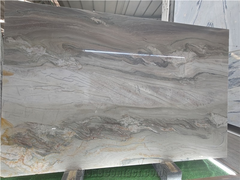Customizable Luxury Aquarella Macauba Quartzite Quartzite Slabs