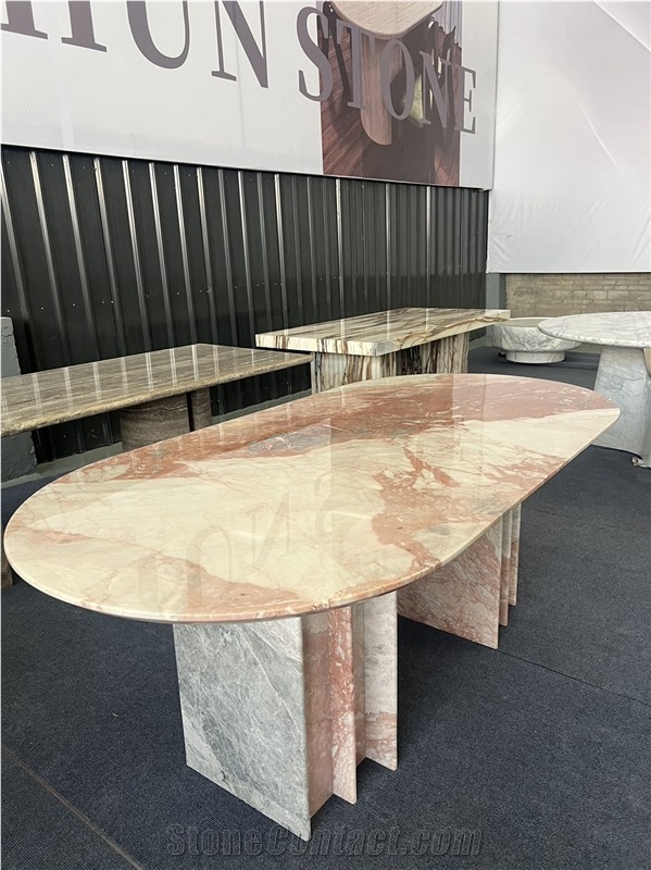Customizable Size Natural Stone Dining Table Tops