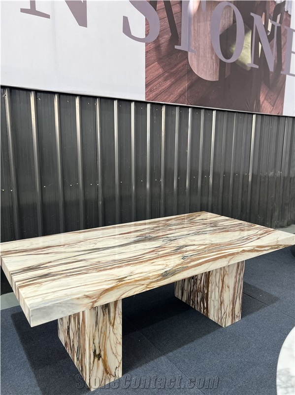 Customizable Size Natural Stone Dining Table Tops