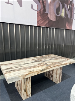 Customizable Size Natural Stone Dining Table Tops