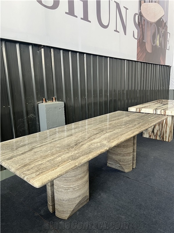 Customizable Size Natural Stone Dining Table Tops