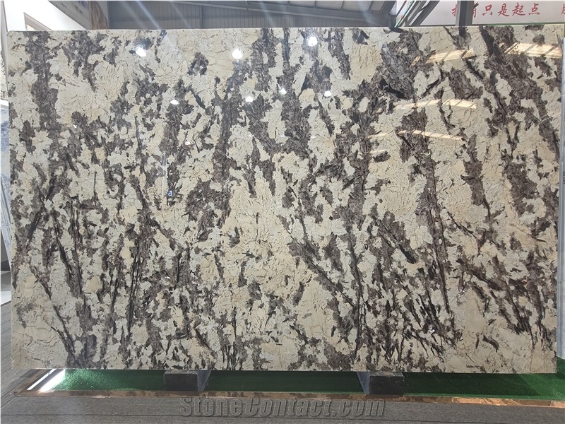 Customizable Splendor White Granite Natural Stone Slabs