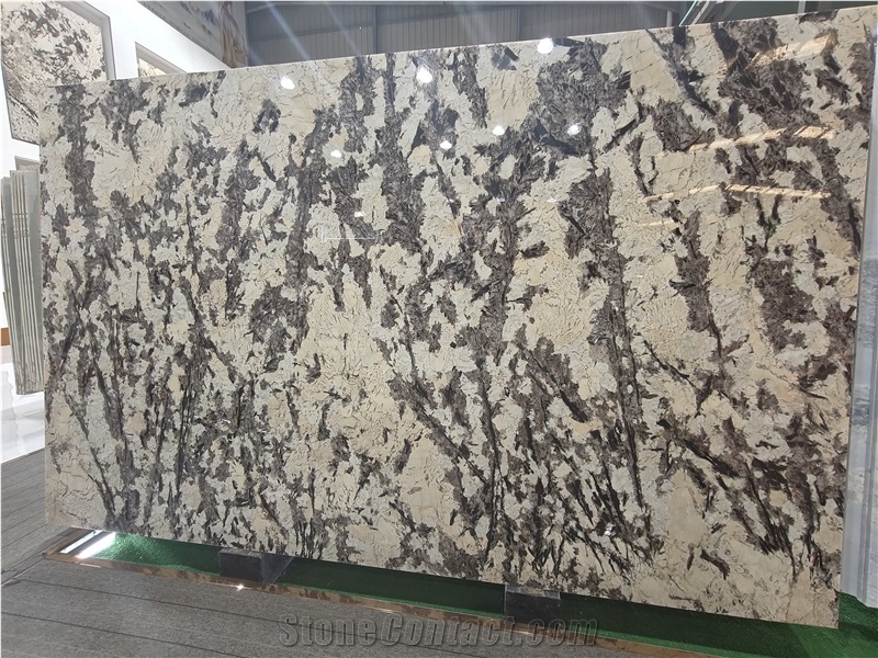 Customizable Splendor White Granite Natural Stone Slabs