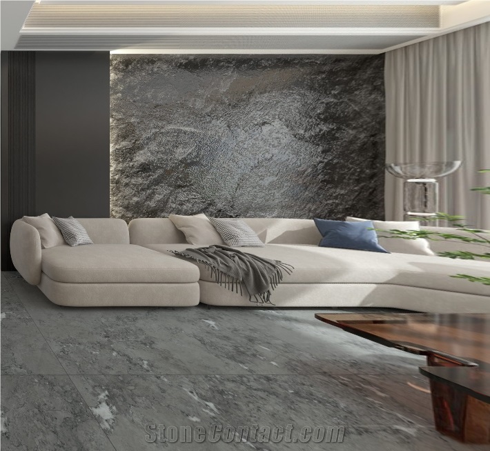 Low Price Promotion Modern Luxury Gray Marble Slab Tiles