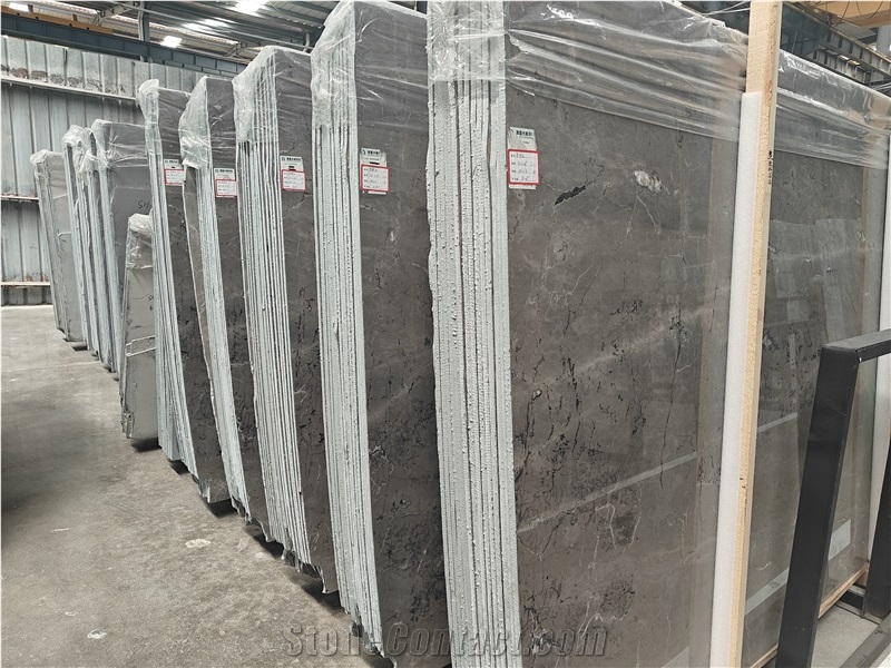 Low Price Promotion Modern Luxury Gray Marble Slab Tiles