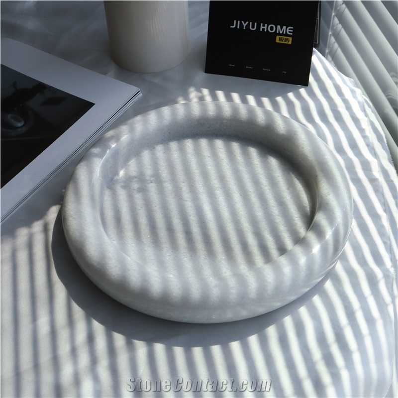 Luxury Natural Marble Dry Fruit Tray For Home Decor Products