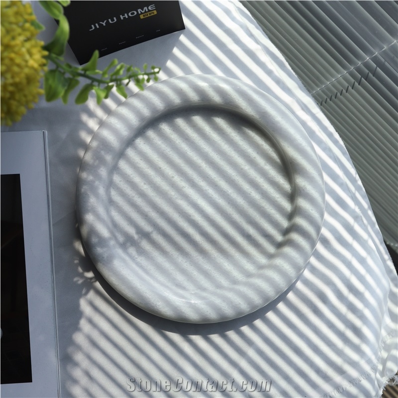 Luxury Natural Marble Dry Fruit Tray For Home Decor Products
