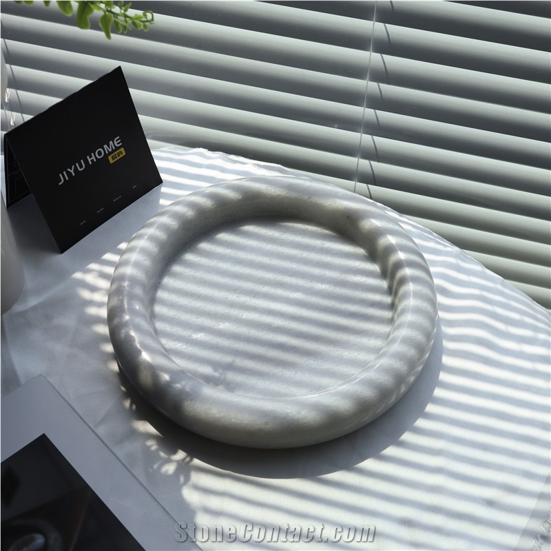 Luxury Natural Marble Dry Fruit Tray For Home Decor Products