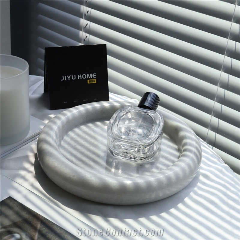 Luxury Natural Marble Dry Fruit Tray For Home Decor Products