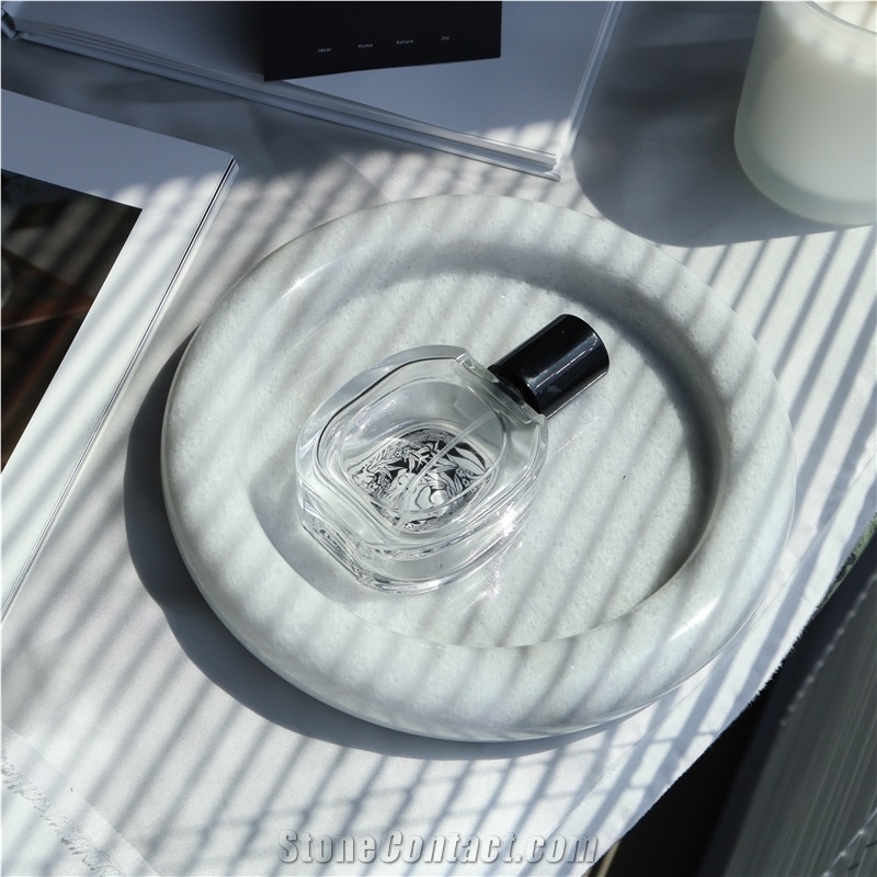 Luxury Natural Marble Dry Fruit Tray For Home Decor Products