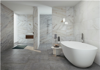 Modern Design Polished Jiashi White Marble Veins Wall Tiles
