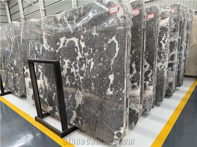 Natural Stone Bulgari Grey Marble Polished Big Slab Tiles