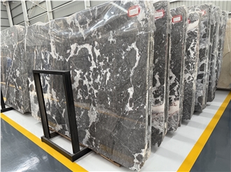 Natural Stone Bulgari Grey Marble Polished Big Slab Tiles