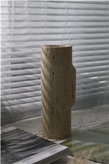 Natural Travertine Flower Vase Home Decor Products