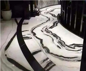 Panda White Marble Slabs For Home Wall And Floor Decoration