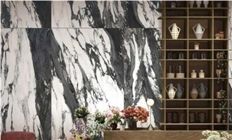 Panda White Marble Slabs For Home Wall And Floor Decoration