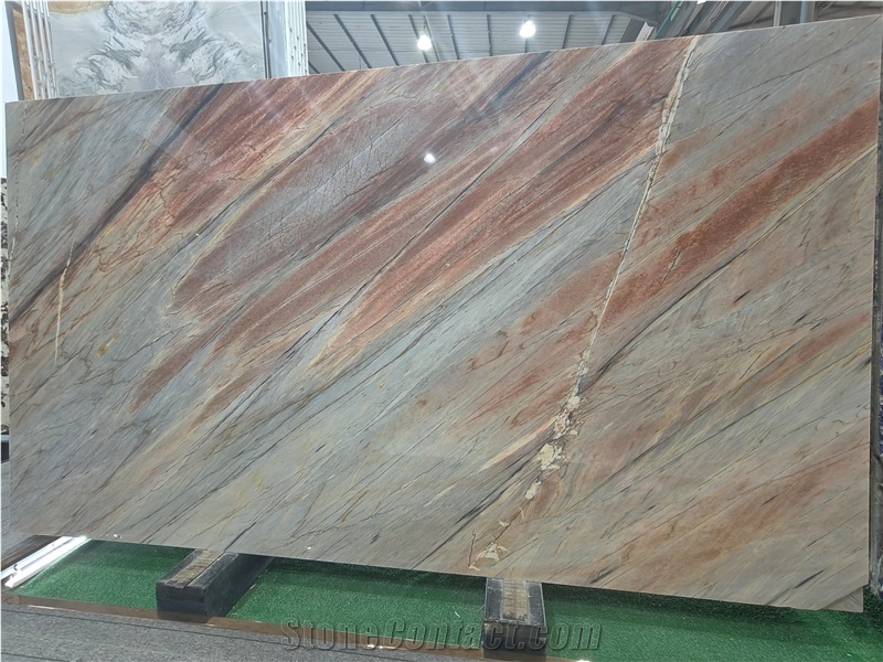 Paradise Blue Quartzite Slabs