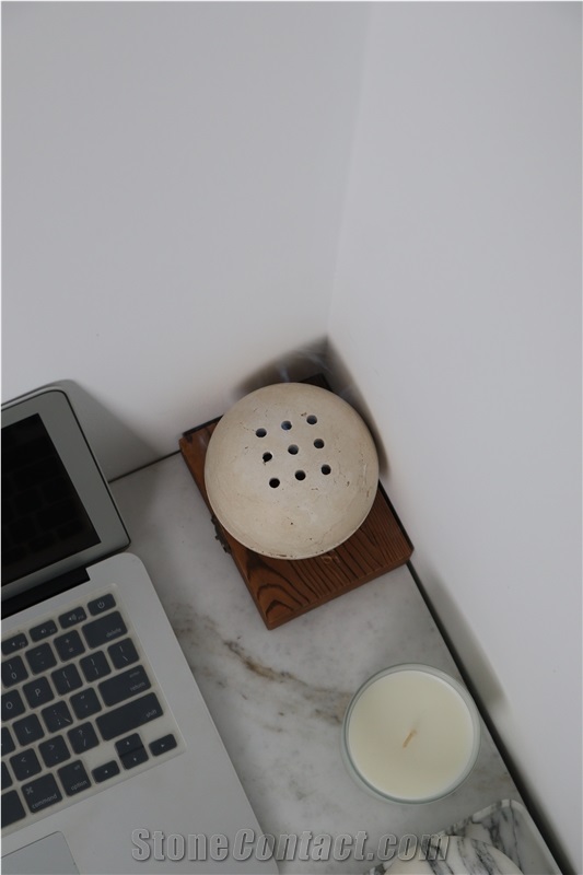 Romano Travertine Spherical Aromatherapy Home Decor Products