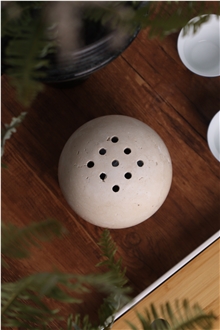Romano Travertine Spherical Aromatherapy Home Decor Products