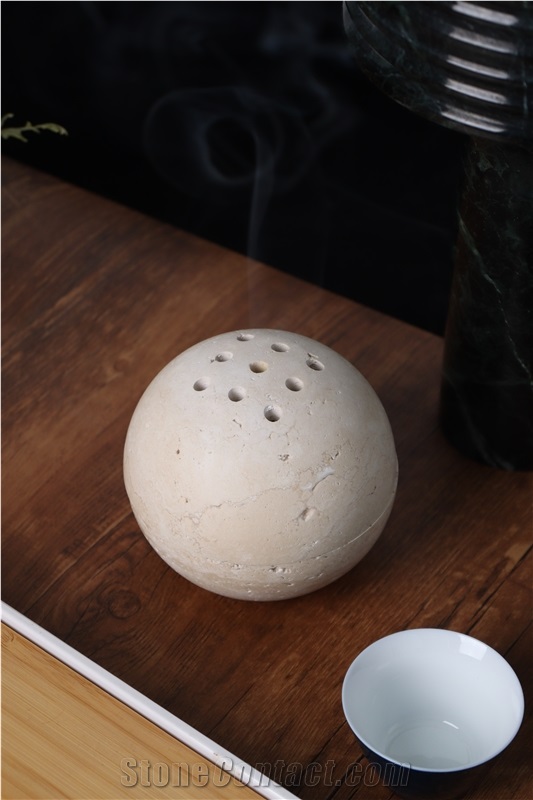 Romano Travertine Spherical Aromatherapy Home Decor Products