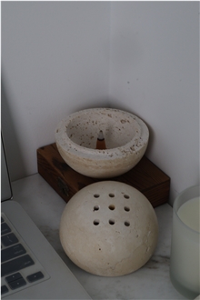 Romano Travertine Spherical Aromatherapy Home Decor Products