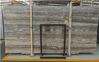Silver Travertine Slabs