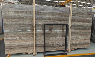 Silver Travertine Slabs