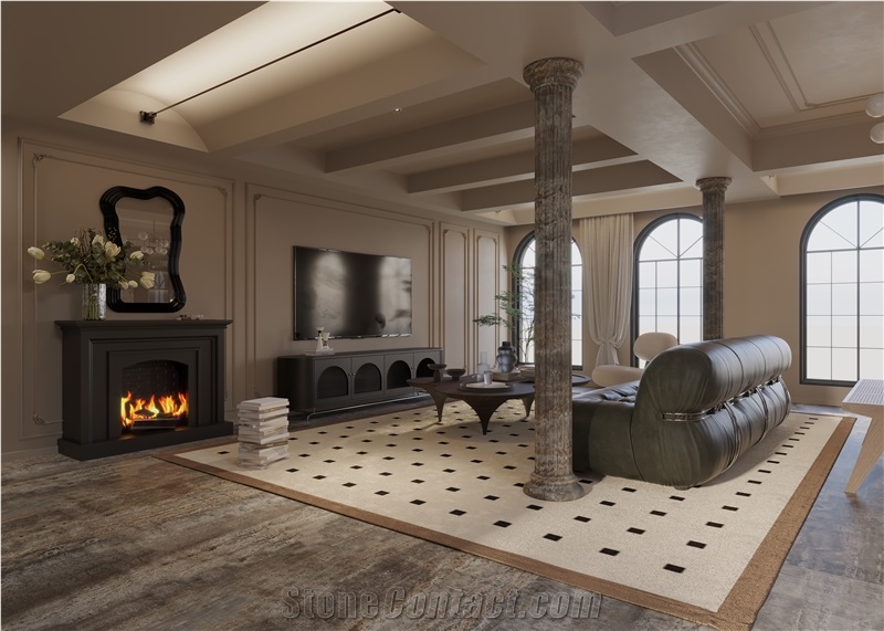 Silver Travertine Slabs