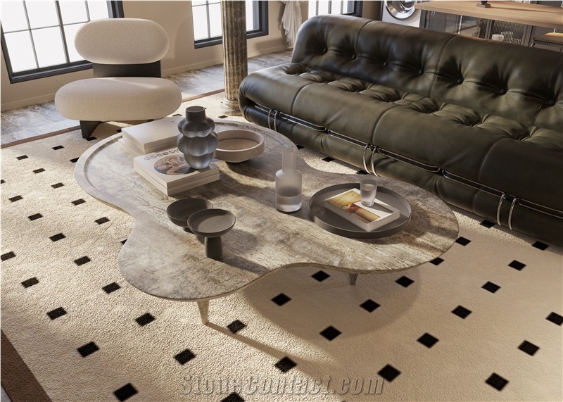 Silver Travertine Slabs