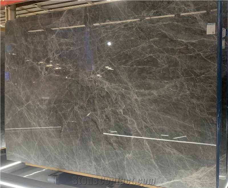 Simple Emperador Gray Marble Slabs For Villa Floor