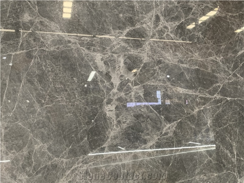 Simple Emperador Gray Marble Slabs For Villa Floor
