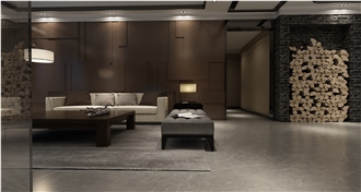 Simple Emperador Gray Marble Slabs For Villa Floor