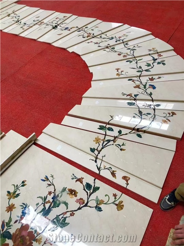 Factory Marble Waterjet Floor Round Medallions