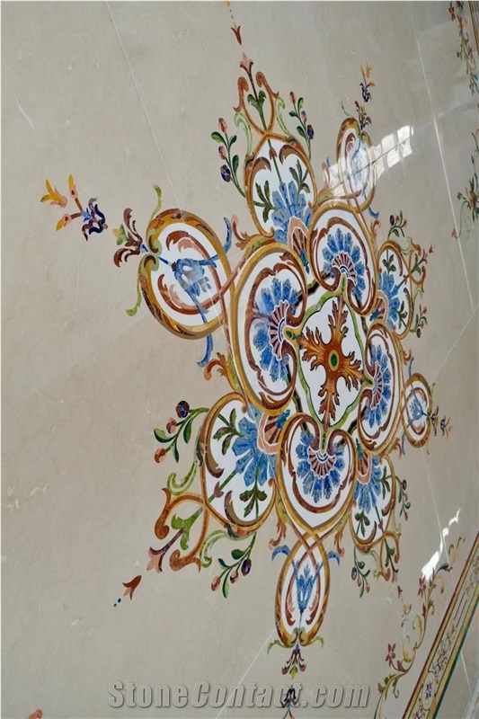Factory Marble Waterjet Floor Round Medallions