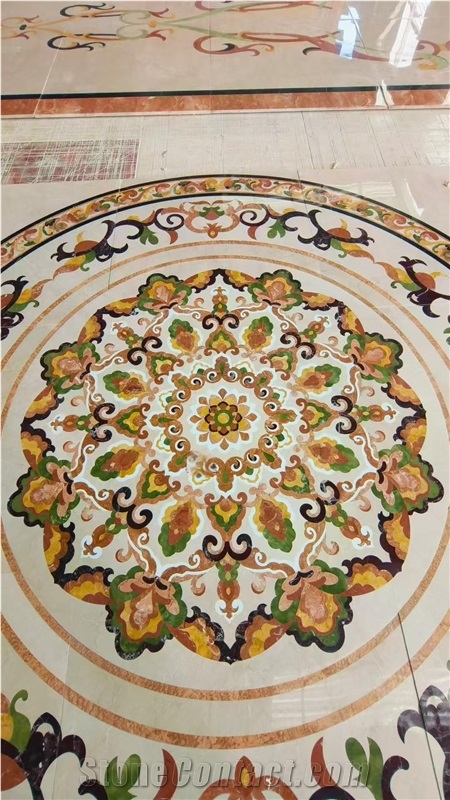 Factory Marble Waterjet Floor Round Medallions
