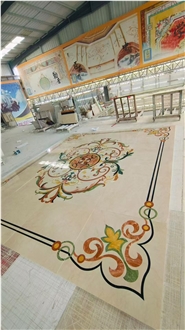 Factory Marble Waterjet Floor Round Medallions