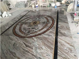 High End Marble Waterjet Inlay Medallion Supplier In China