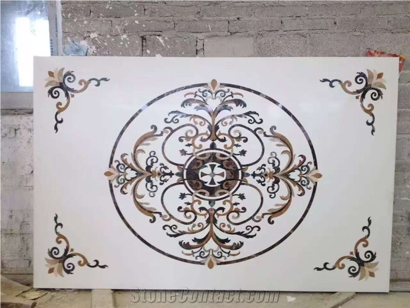 High End Marble Waterjet Inlay Medallion Supplier In China