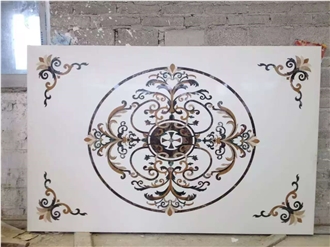 High End Marble Waterjet Inlay Medallion Supplier In China
