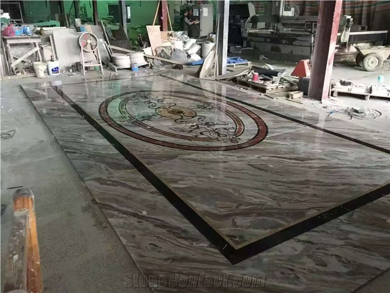 High End Marble Waterjet Inlay Medallion Supplier In China